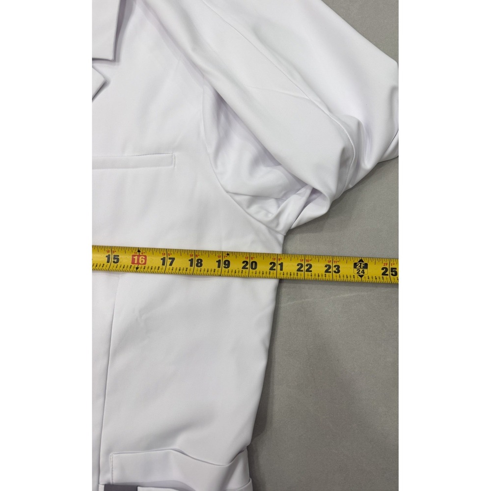 FIGS Bellevue Long Slim Lab Coat Women's Professional Medical Uniform Size Large - Picture 9 of 10